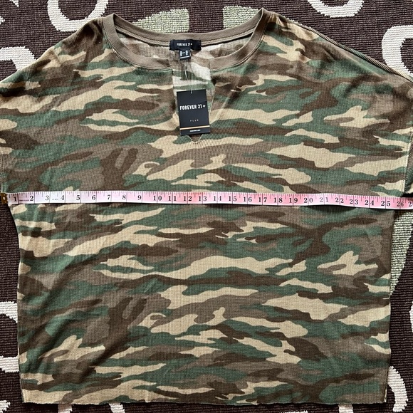 Forever 21+ Camo Thermal Top - Picture 6 of 7